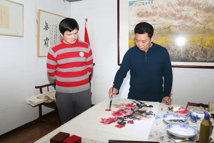 己亥正月書畫家在北京德貞文化藝術館開年大吉文化藝術交流活動